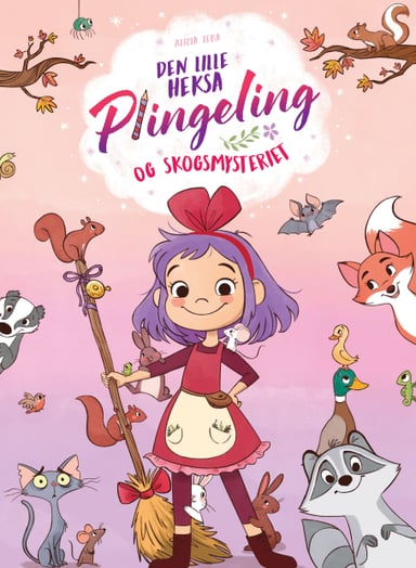 Omslag av "Den lille heksa Plingeling og skogsmysteriet"