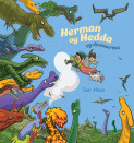 Omslag - Herman og Hedda og dinosaurene